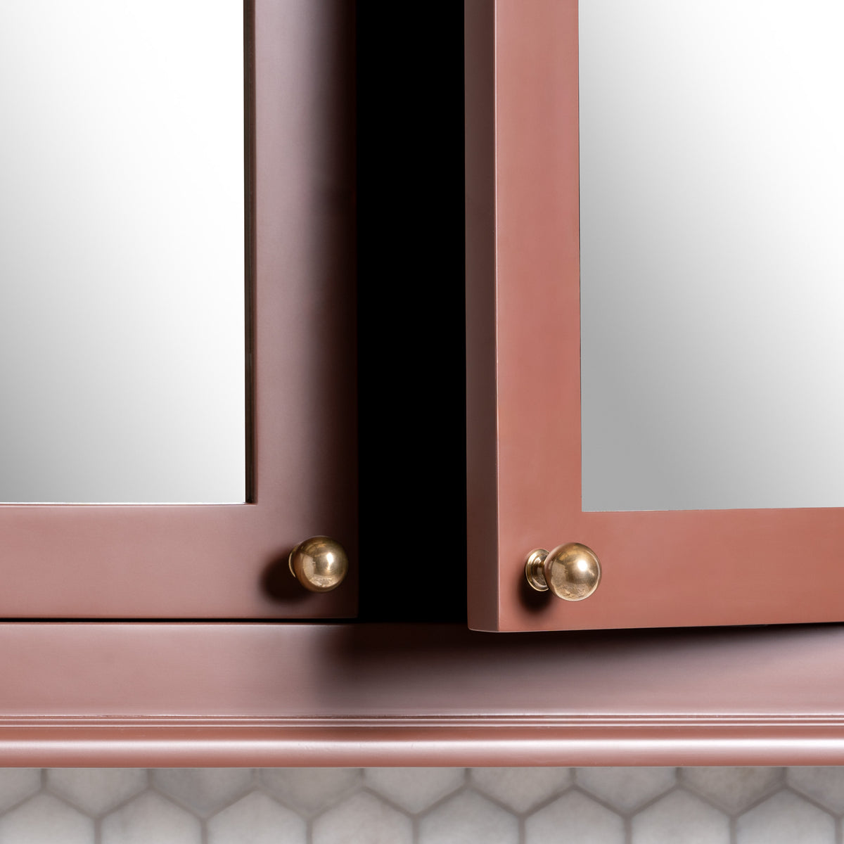 Harrow Surface Mount Cabinet Painted Bathroom Mirror - Rutland London (USA)