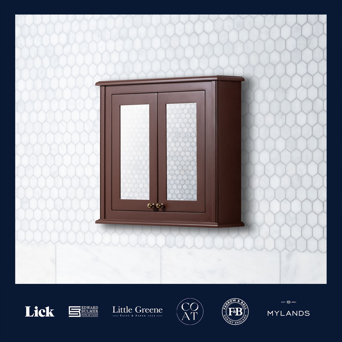 Harrow Surface Mount Cabinet Painted Bathroom Mirror