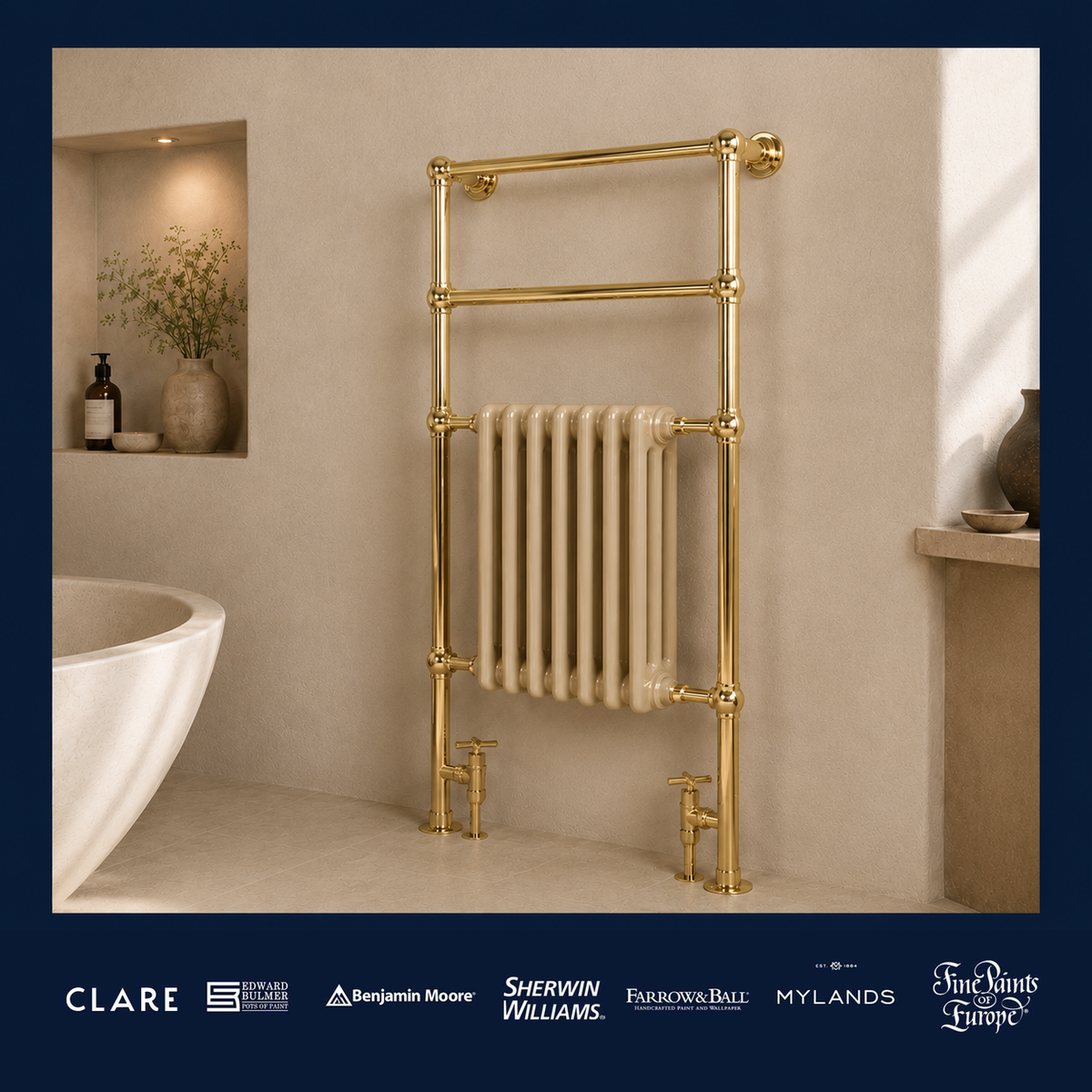 Walcot Heated Towel Warmer - Rutland London (USA)