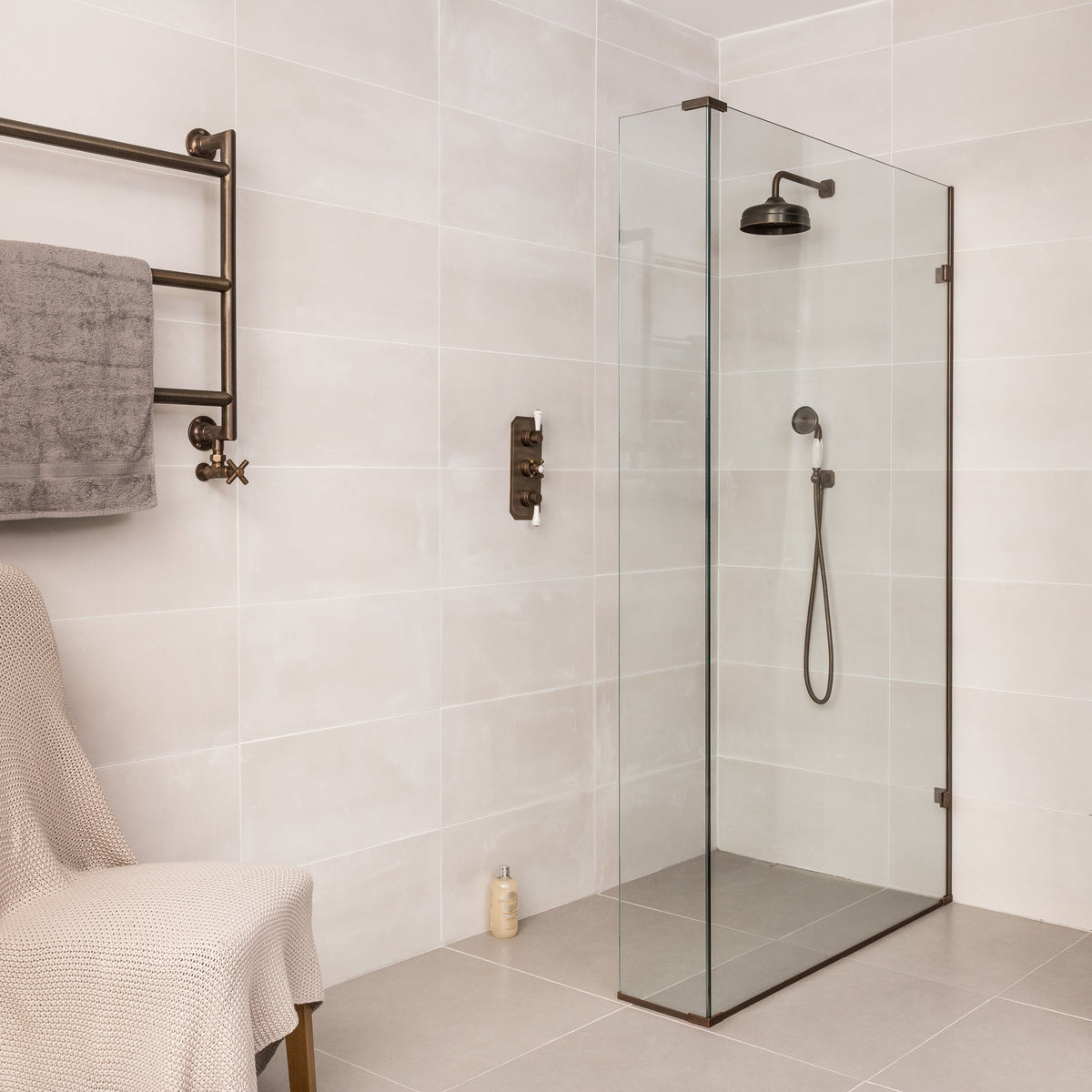 Smithfield Brass Shower Screen Componentry Kit - Rutland London (USA)