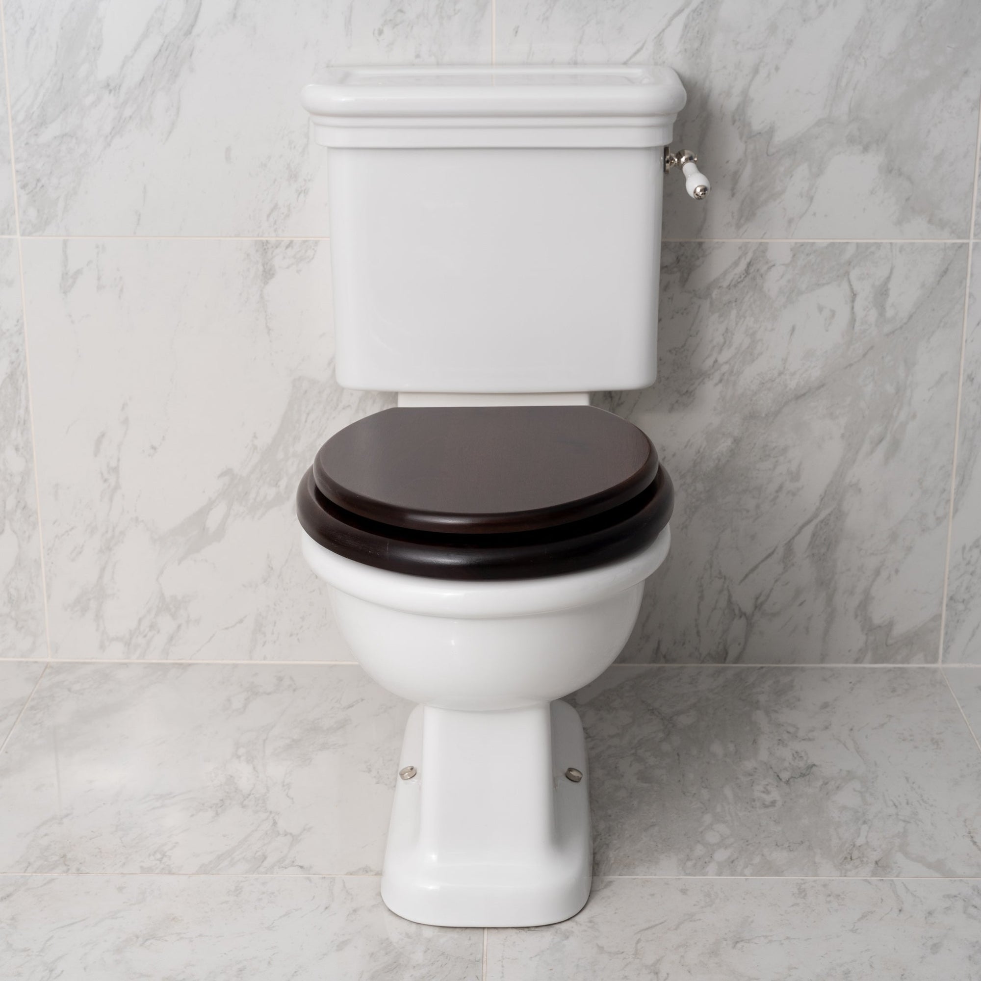 Chelsea Mahogany Classic Toilet Seat - Custom / Made To Measure - Rutland London (USA)