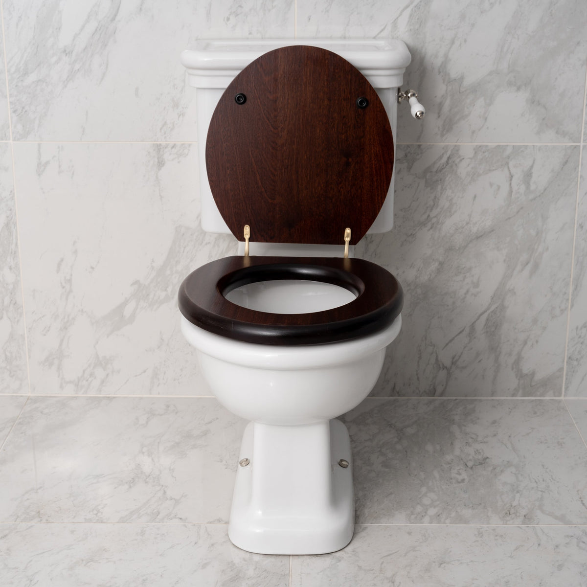 Chelsea Mahogany Classic Toilet Seat - Custom / Made To Measure - Rutland London (USA)