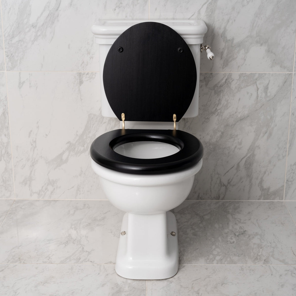Chelsea Metropolitan Black Classic Toilet Seat - Custom / Made To Measure - Rutland London (USA)